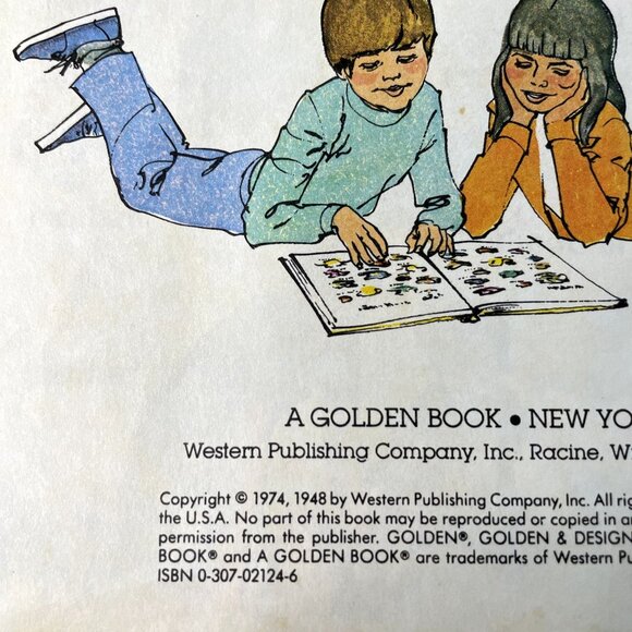 Words Little Golden Book 1974  Childrens Story Book Fairy Tales u - Picture 4 of 7